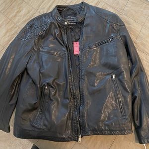 New with Tags Men’s Lucky Brand Leather Jacket